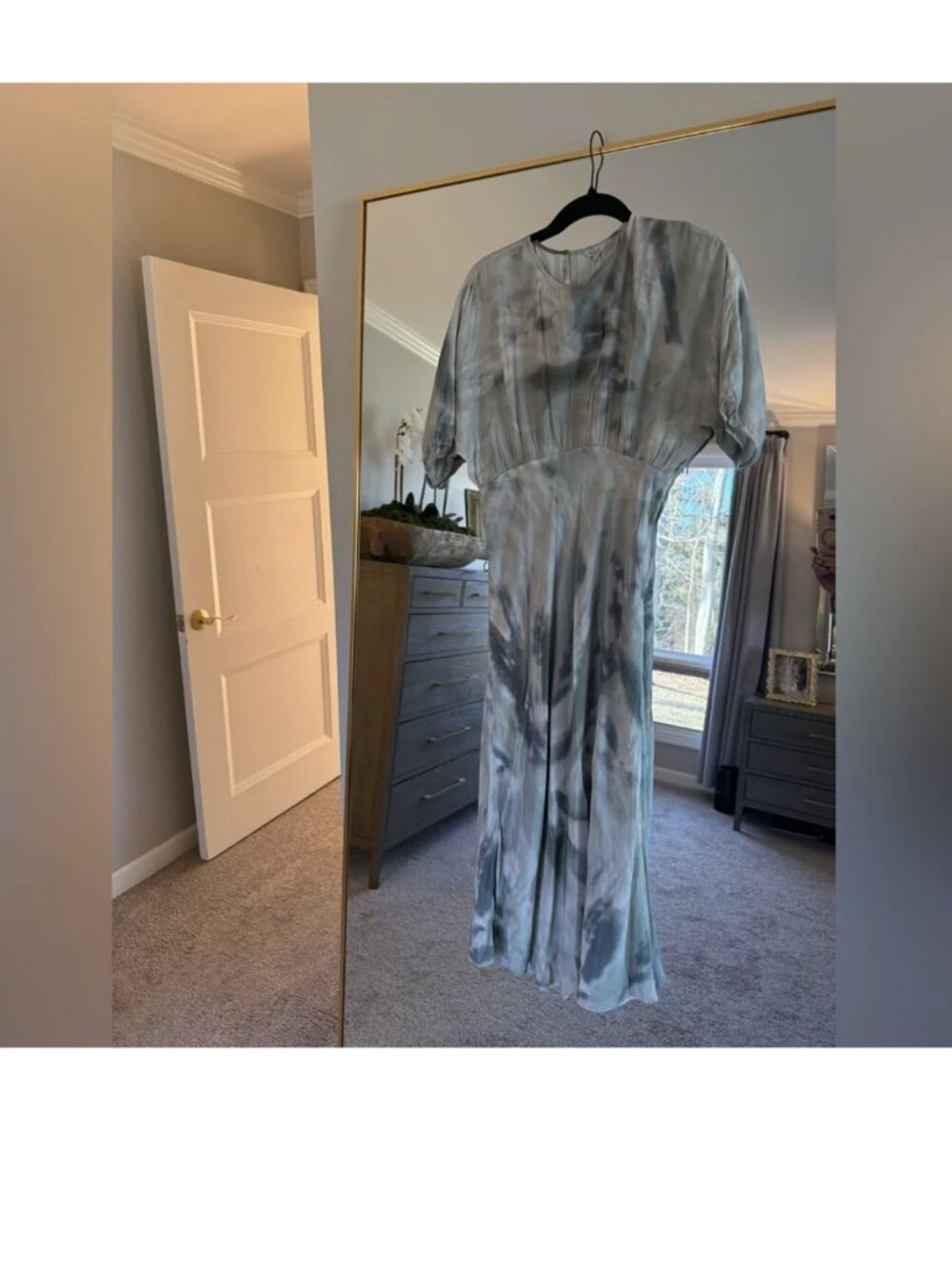 Rails Blue and Gray Tie-Dye Dress new with tags sz s org $248